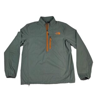 North Face Polartec  Half Zip Jacket Monument Grey - Mens Medium